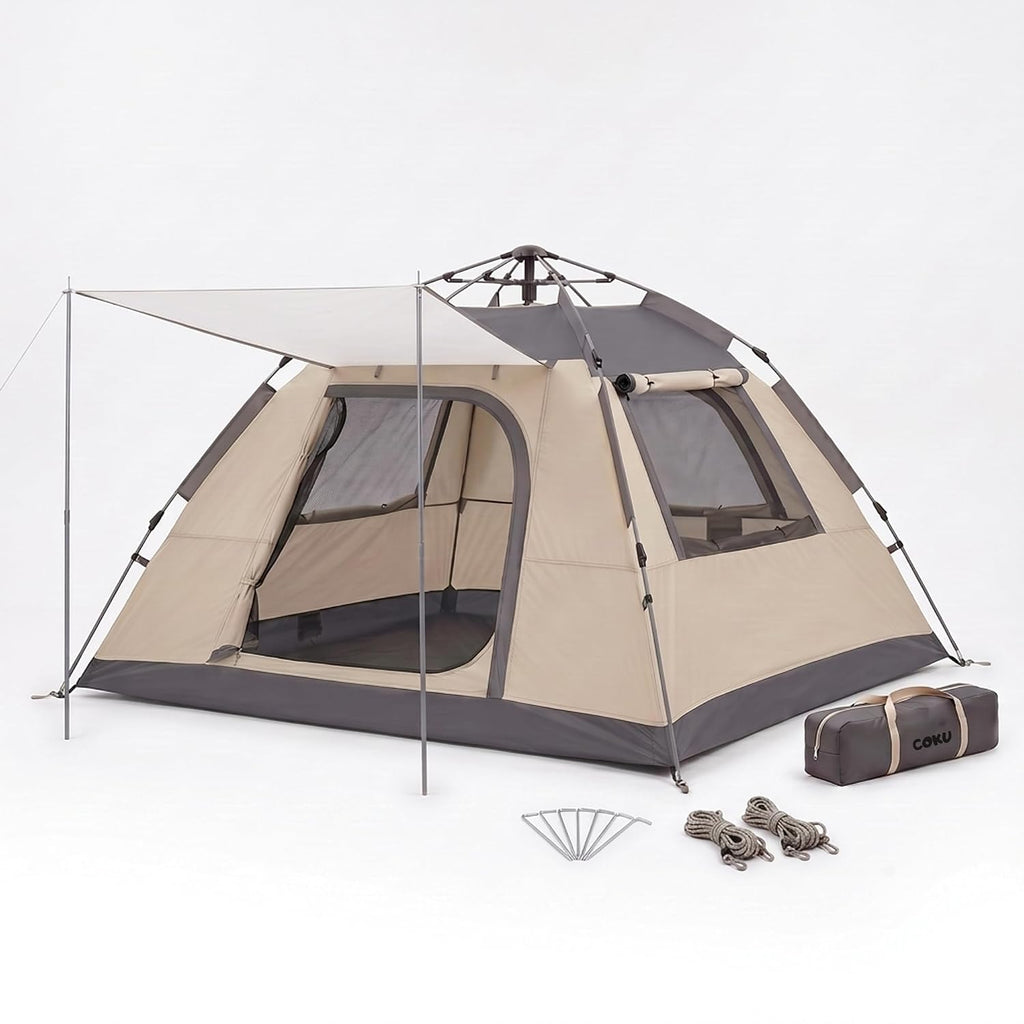 Coku Automatic Camping | Instant Pop-Up Setup | Waterproof Outdoor Tent with UV Protection, Lightweight Portable Tent for Camping, Hiking, Trekking, Beach & Outdoor Travel