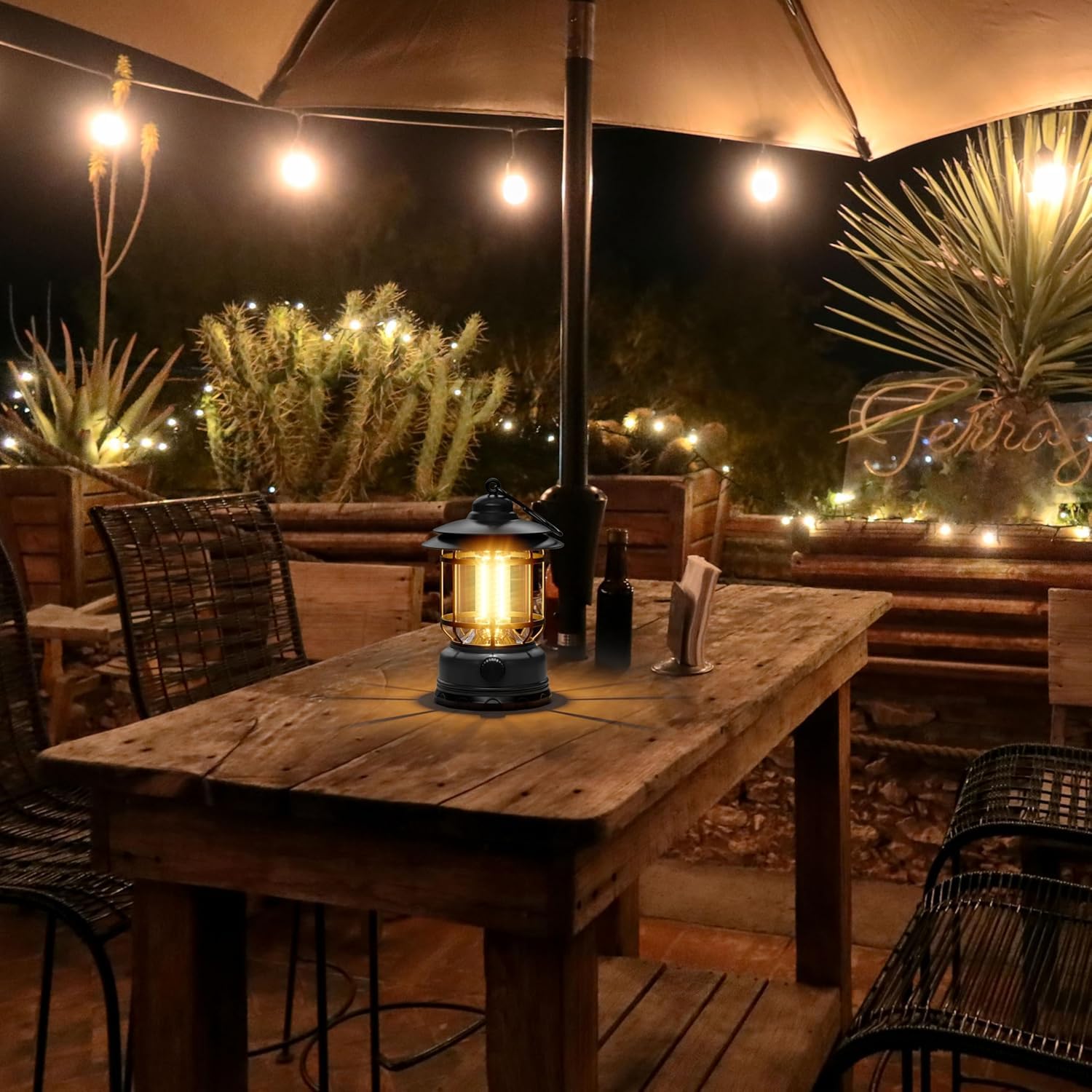 Coku Rechargeable LED Camping Lanterns – USB Powered Outdoor Lights, Waterproof & Dimmable Flashlight with Hook, Lightweight, Ideal for Camping Hiking Emergency Garden & Home