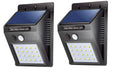 20 Led Solar Motion Sensor Light, Plastic Outdoor Weatherproof for Driveway Garden Path Yard Outdoor, Home Decoration White (Pack of 2)