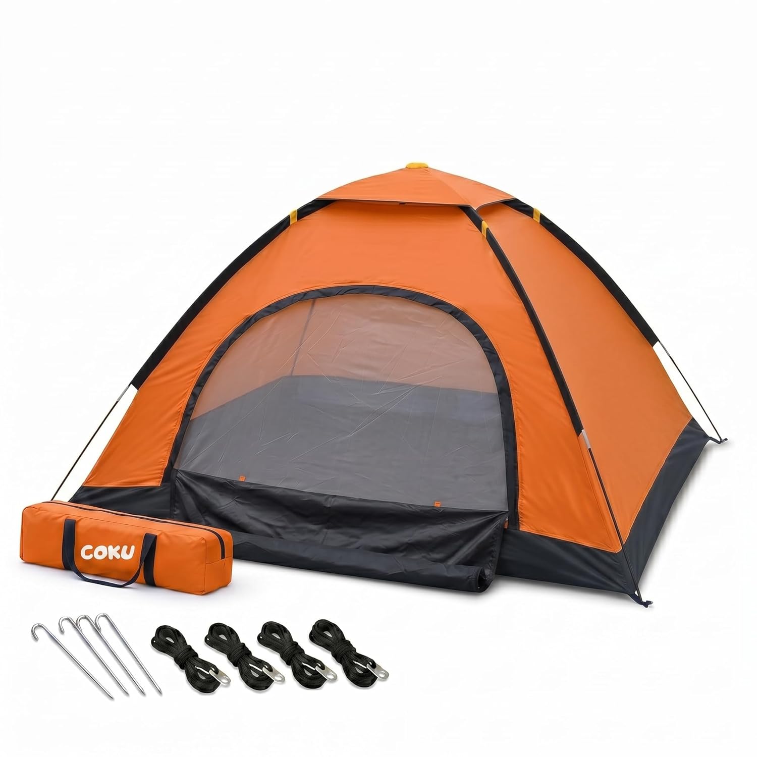 Coku Camping Tent Lightweight Backpacking Dome Tent with Mosquito Net, Waterproof Outdoor Tent, Easy Setup for Camping, Hiking, Trekking, Picnic, Travel (Random Color)
