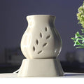 Matki shaped Ceramic Electric Aroma Diffuser And Oil Burner for Aromatherapy (WHITE)