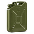 JSTBUY LABEL 20L Metal Jerry Can for Fuel, Petrol, Diesel & Water | Heavy Duty Leakproof Steel Fuel Can with Locking Cap | Rust Resistant Military Style Portable Oil Storage Container | Olive Green