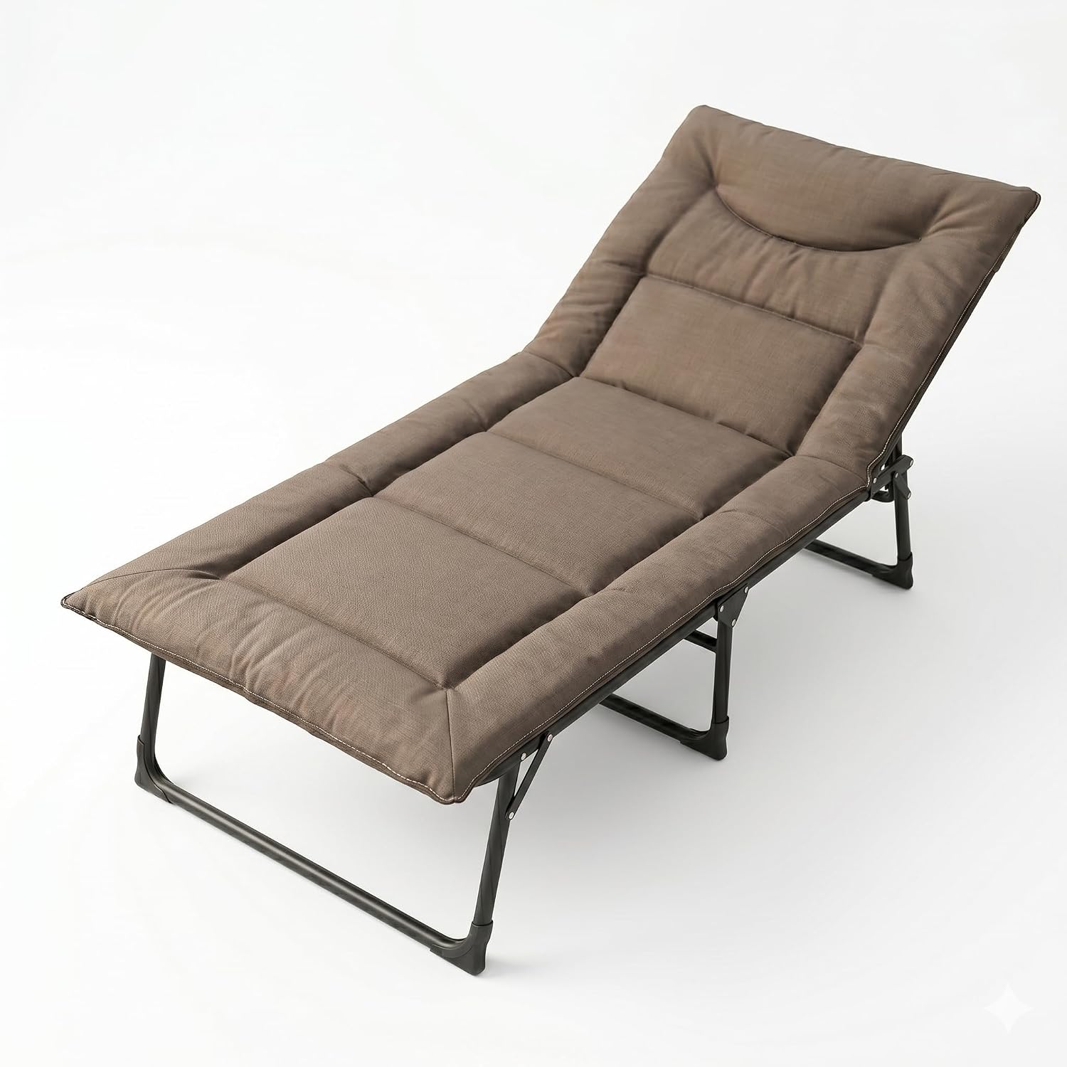 Coku Adjustable Folding Recliner Positions Bed 5-in-1 for Adults, Heavy Duty Portable Sleeping Cot with Reinforced Metal Frame, 150kg Capacity for Home, Office, Guest Room, Camping, Travel & Outdoor