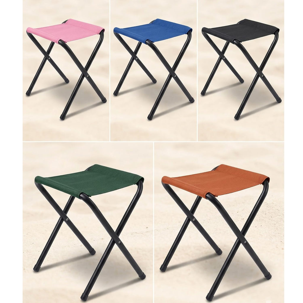 coku Lightweight Folding Camping Stool, Soft Comfortable Portable Outdoor Chair Compact Foldable Travel Stool for Camping, Hiking, Fishing, Picnic, Beach, Garden and Other Outdoor Activities