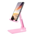Adjustable Aluminium Foldable Mobile Phone & Tablet Stand (Pink)