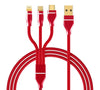 3 in 1 Nylon Braided Fast Charging Cable (1.2M)