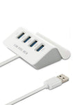 4 USB Port Hi-Speed USB OTG HUB 3.0 Portable Superspeed Data Hub Splitter 2 in 1 with Mobile Stand