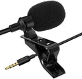 Dynamic Lapel Collar Mic, Black (5 Feet)