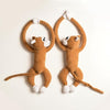 2 pcs Monkey Shape Curtain Tiebacks Soft Plush Toy Curtain Tiebacks Holder Clip