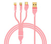 3 in 1 Nylon Braided Fast Charging Cable (1.2M)