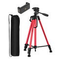 55-Inch Aluminum Tripod Stand with Clip (Red)